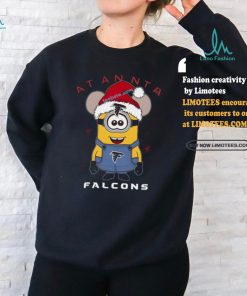 Minion Mouse Spreads Christmas Joy With Falcons Shirt