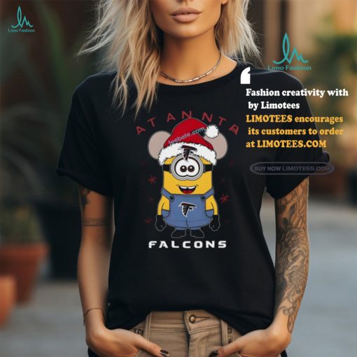 Minion Mouse Spreads Christmas Joy With Falcons Shirt