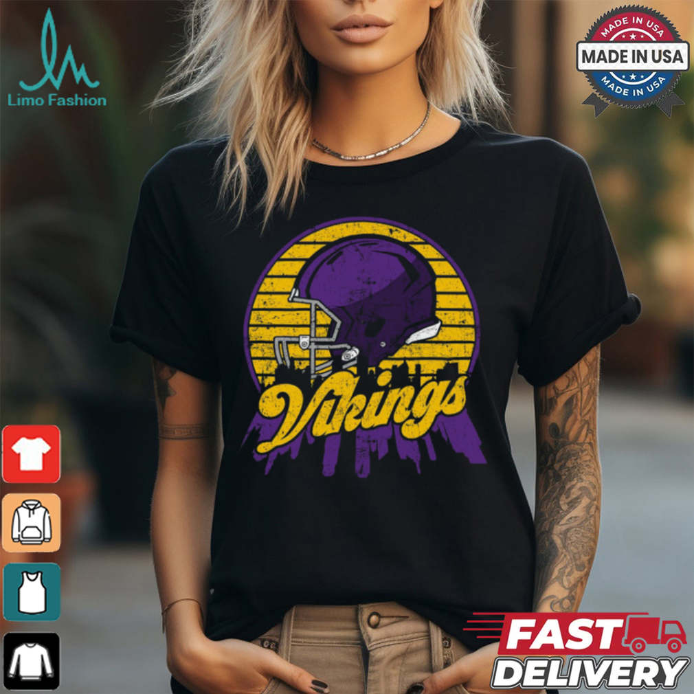 Minnesota Football team skyline helmet T Shirt Minnesota Football team skyline helmet T Shirt
