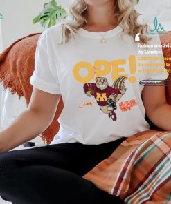 Minnesota Goldy Gopher mascot ope let me just sneak right past ya shirt