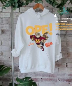 Minnesota Goldy Gopher mascot ope let me just sneak right past ya shirt
