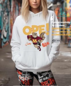 Minnesota Goldy Gopher mascot ope let me just sneak right past ya shirt