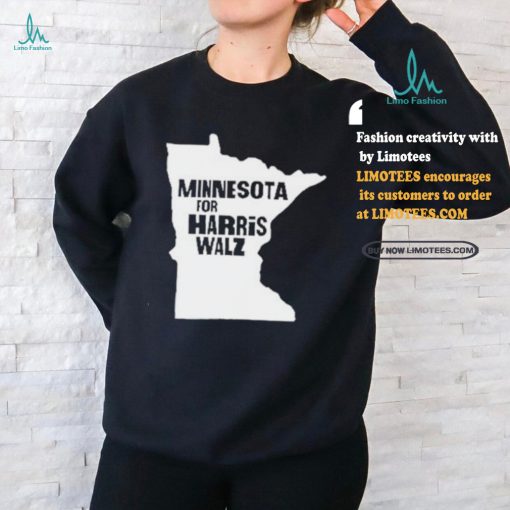 Minnesota Map for Harris Walz 2024 T Shirt