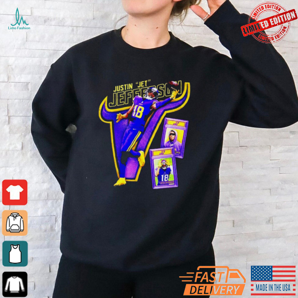 Minnesota Vikings 18 Justin Jet Jefferson Retro Graphic Shirt Minnesota Vikings 18 Justin Jet Jefferson Retro Graphic Shirt