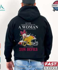 Minnie Mouse x Arizona State Sun Devils Never Underestimate A Woman Who Understands Football And Loves Shirt