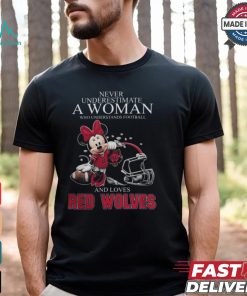 Minnie Mouse x Arkansas State Red Wolves Never Underestimate A Woman Who Understands Football And Loves Shirt