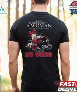 Minnie Mouse x Arkansas State Red Wolves Never Underestimate A Woman Who Understands Football And Loves Shirt