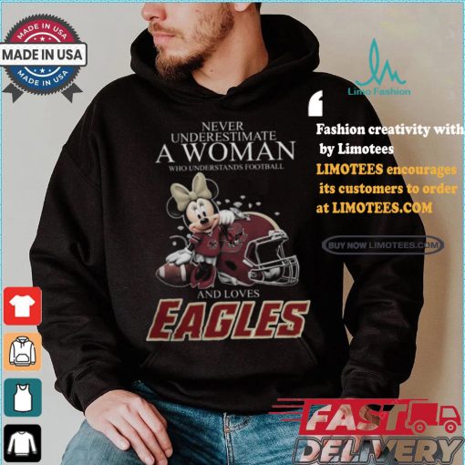 Minnie Mouse x Boston College Eagles Never Underestimate A Woman Who Understands Football shirt