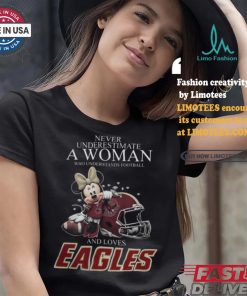 Minnie Mouse x Boston College Eagles Never Underestimate A Woman Who Understands Football shirt