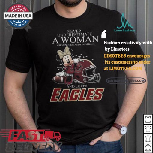 Minnie Mouse x Boston College Eagles Never Underestimate A Woman Who Understands Football shirt