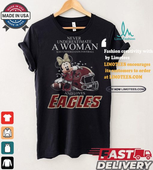 Minnie Mouse x Boston College Eagles Never Underestimate A Woman Who Understands Football shirt