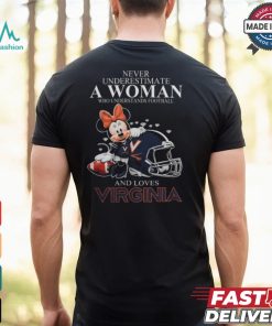Minnie Mouse x Virginia Cavaliers Never Underestimate A Woman Who Understands Football And Loves Shirt