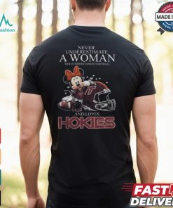 Minnie Mouse x Virginia Tech Hokies Never Underestimate A Woman Who Understands Football And Loves Shirt