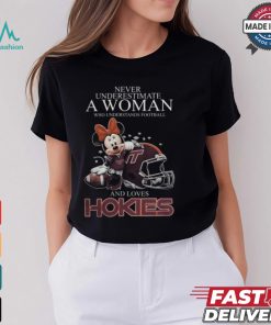 Minnie Mouse x Virginia Tech Hokies Never Underestimate A Woman Who Understands Football And Loves Shirt