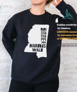 Mississippi Map for Harris Walz 2024 T Shirt