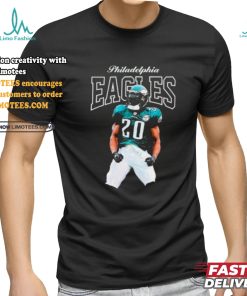 Mitchell & Ness Brian Dawkins Black Philadelphia Eagles Sideline Retired Player shirt