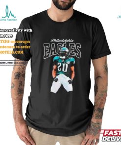 Mitchell & Ness Brian Dawkins Black Philadelphia Eagles Sideline Retired Player shirt