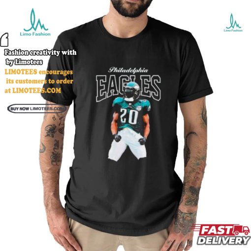 Mitchell & Ness Brian Dawkins Black Philadelphia Eagles Sideline Retired Player shirt