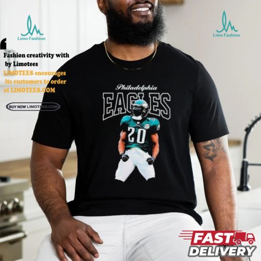 Mitchell & Ness Brian Dawkins Black Philadelphia Eagles Sideline Retired Player shirt