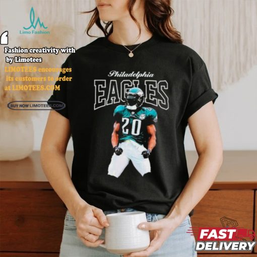 Mitchell & Ness Brian Dawkins Black Philadelphia Eagles Sideline Retired Player shirt