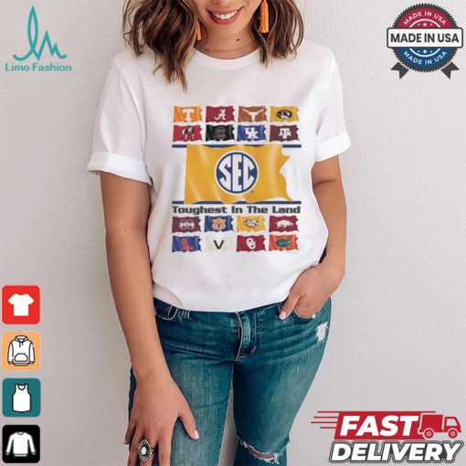 Mizzou Tigers Sec Conference Flags Toughest In The Land T shirt