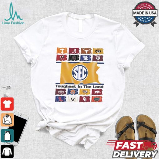 Mizzou Tigers Sec Conference Flags Toughest In The Land T shirt