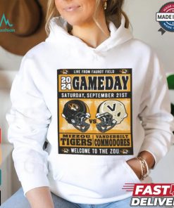 Mizzou Tigers vs Vanderbilt Commodores Official Game Day September 21, 2024 T Shirt