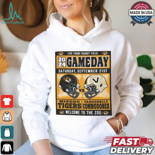 Mizzou Tigers vs Vanderbilt Commodores Official Game Day September 21, 2024 T Shirt