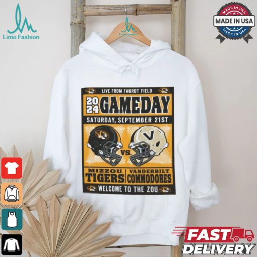 Mizzou Tigers vs Vanderbilt Commodores Official Game Day September 21, 2024 T Shirt