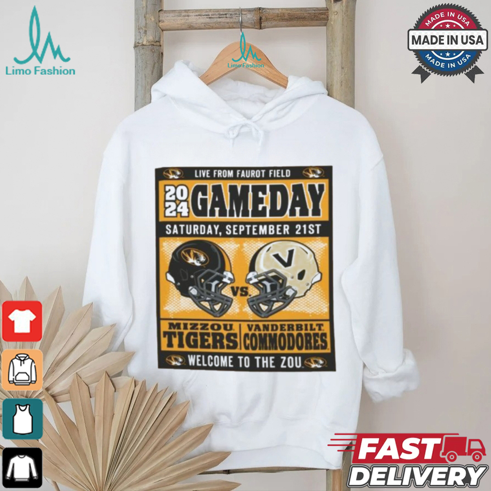 Mizzou Tigers vs Vanderbilt Commodores Official Game Day September 21, 2024 T Shirt Mizzou Tigers vs Vanderbilt Commodores Official Game Day September 21, 2024 T Shirt