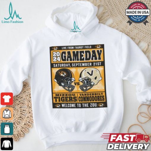 Mizzou Tigers vs Vanderbilt Commodores Official Game Day September 21, 2024 T Shirt