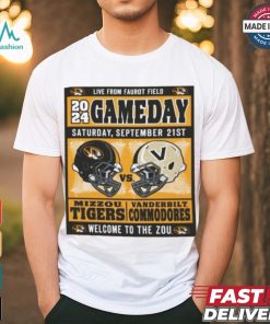 Mizzou Tigers vs Vanderbilt Commodores Official Game Day September 21, 2024 T Shirt
