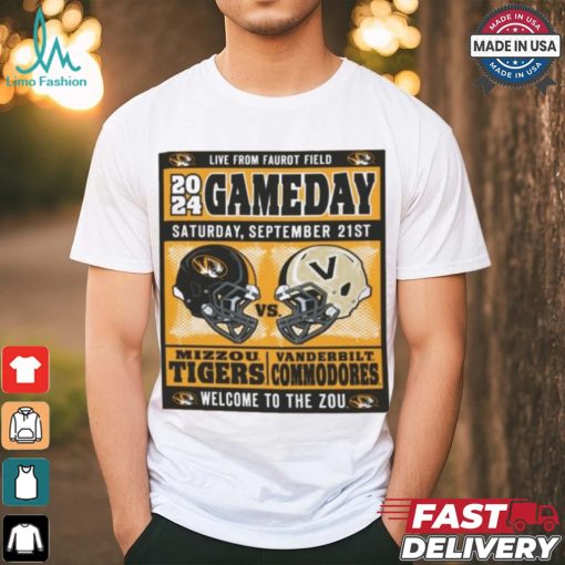 Mizzou Tigers vs Vanderbilt Commodores Official Game Day September 21, 2024 T Shirt