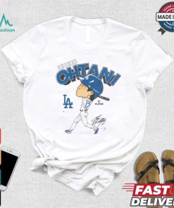 Mlb los angeles dodgers shohei ohtani white short sleeve t shirt
