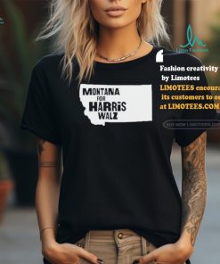 Montana Map for Harris Walz 2024 T Shirt