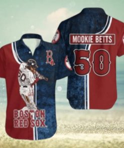 Mookie Betts Boston Red Sox Star Player Series Hawaiian Shirt