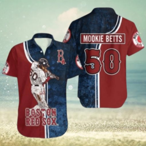 Mookie Betts Boston Red Sox Star Player Series Hawaiian Shirt