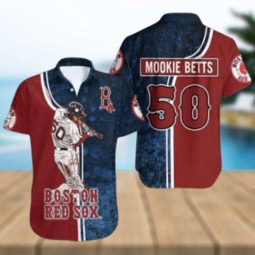 Mookie Betts Boston Red Sox Star Player Series Hawaiian Shirt