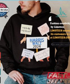 My Body My Choice We Stand United Harris Walz 2024 Democracy Is On The Ballot T shirt