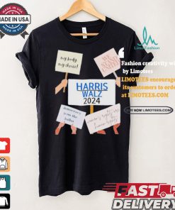 My Body My Choice We Stand United Harris Walz 2024 Democracy Is On The Ballot T shirt
