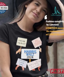 My Body My Choice We Stand United Harris Walz 2024 Democracy Is On The Ballot T shirt