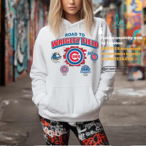 Myrtle Beach Pelicans Bimm Ridder White Chicago Cubs Road To Wrigley T Shirt