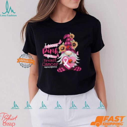 NFL Cleveland Browns Special Gnomes Flower In October I Wear Pink For Breast Cancer Awareness 2D Shirt