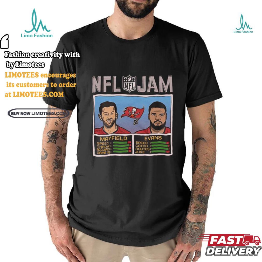 NFL Jam Baker Mayfield & Mike Evans Tampa Bay Buccaneers Shirt NFL Jam Baker Mayfield & Mike Evans Tampa Bay Buccaneers Shirt