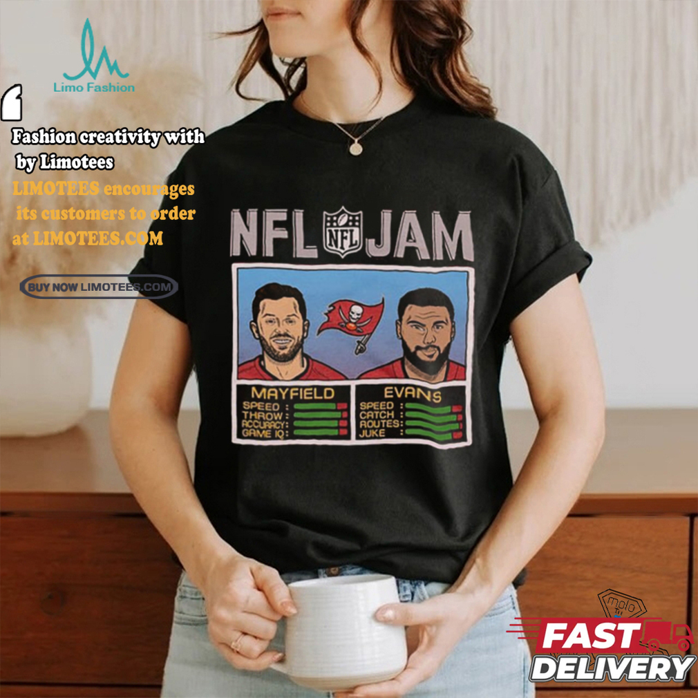 NFL Jam Baker Mayfield & Mike Evans Tampa Bay Buccaneers Shirt NFL Jam Baker Mayfield & Mike Evans Tampa Bay Buccaneers Shirt