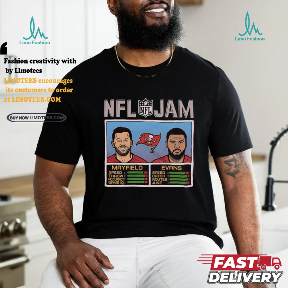 NFL Jam Baker Mayfield & Mike Evans Tampa Bay Buccaneers Shirt NFL Jam Baker Mayfield & Mike Evans Tampa Bay Buccaneers Shirt