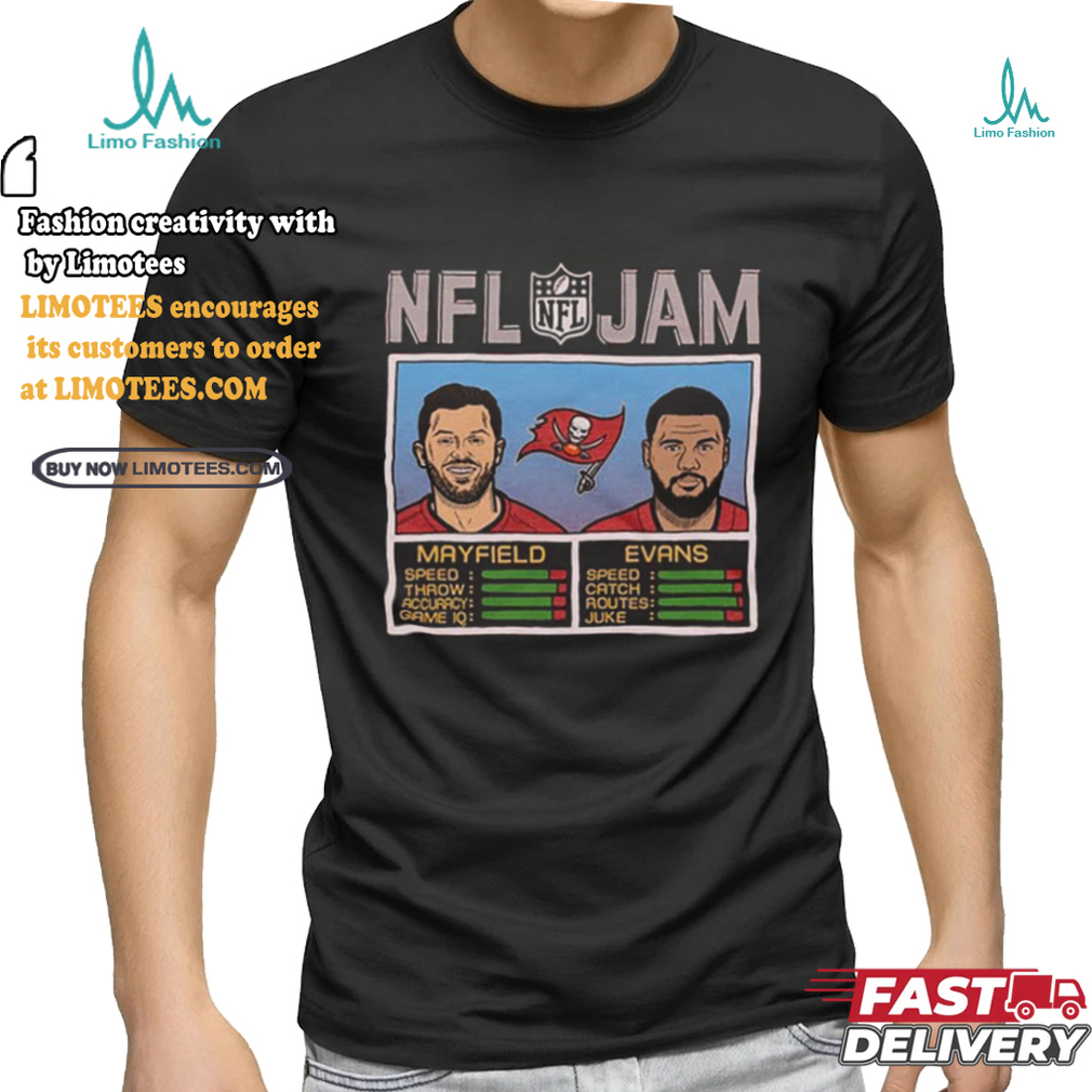 NFL Jam Baker Mayfield & Mike Evans Tampa Bay Buccaneers Shirt NFL Jam Baker Mayfield & Mike Evans Tampa Bay Buccaneers Shirt