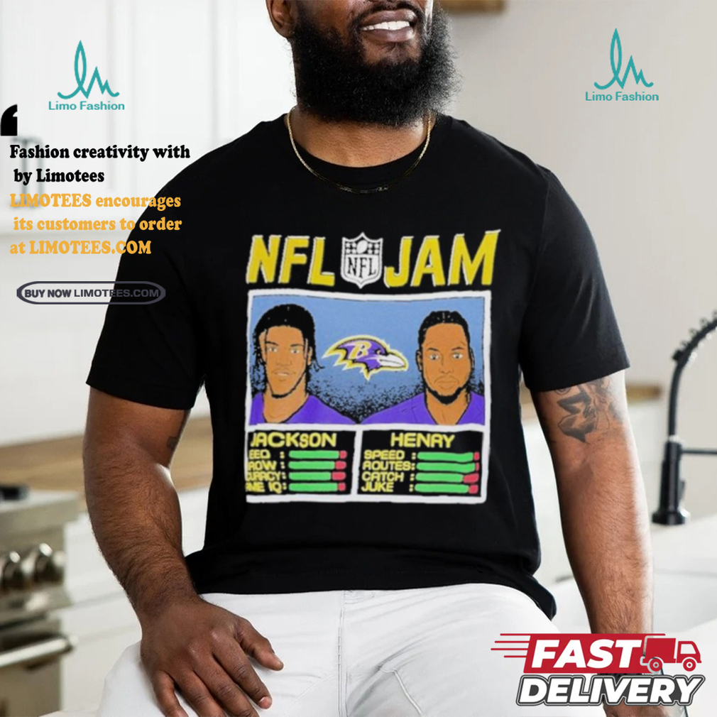 NFL Jam Lamar Jackson & Derrick Henry Baltimore Ravens Shirt NFL Jam Lamar Jackson & Derrick Henry Baltimore Ravens Shirt