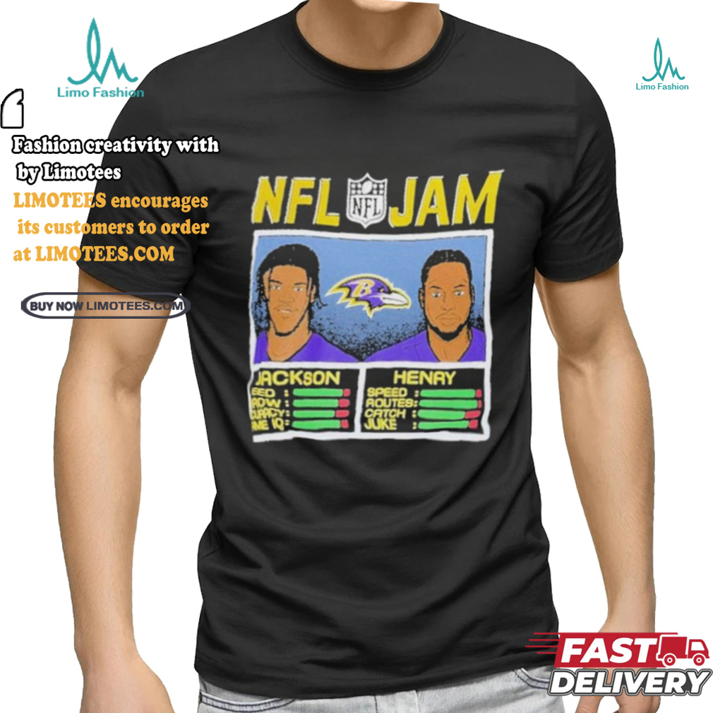 NFL Jam Lamar Jackson & Derrick Henry Baltimore Ravens Shirt NFL Jam Lamar Jackson & Derrick Henry Baltimore Ravens Shirt
