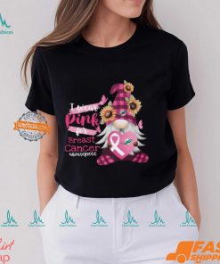 NFL Miami Dolphins Special Gnomes Flower In October I Wear Pink For Breast Cancer Awareness 2D Shirt